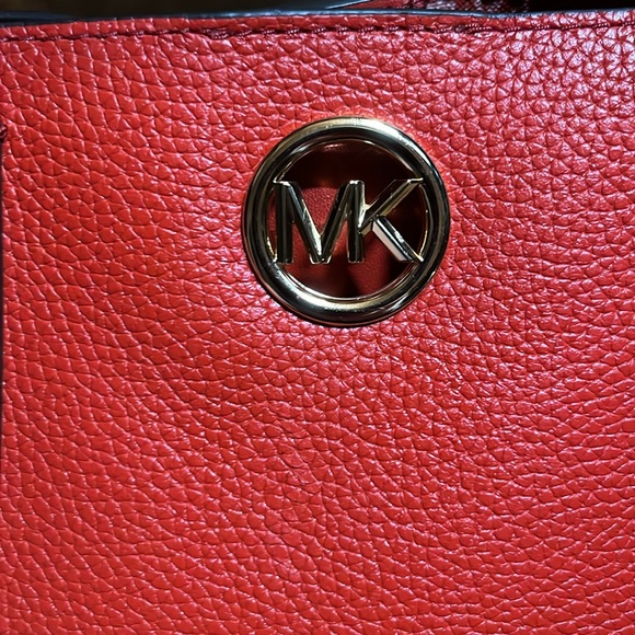 Michael Kors Red Leather Mini Bag - Picture 2 of 8